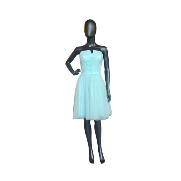 Mori Lee Dresses & Skirts - Turquoise Tulle Strapless Dress - Mori Lee